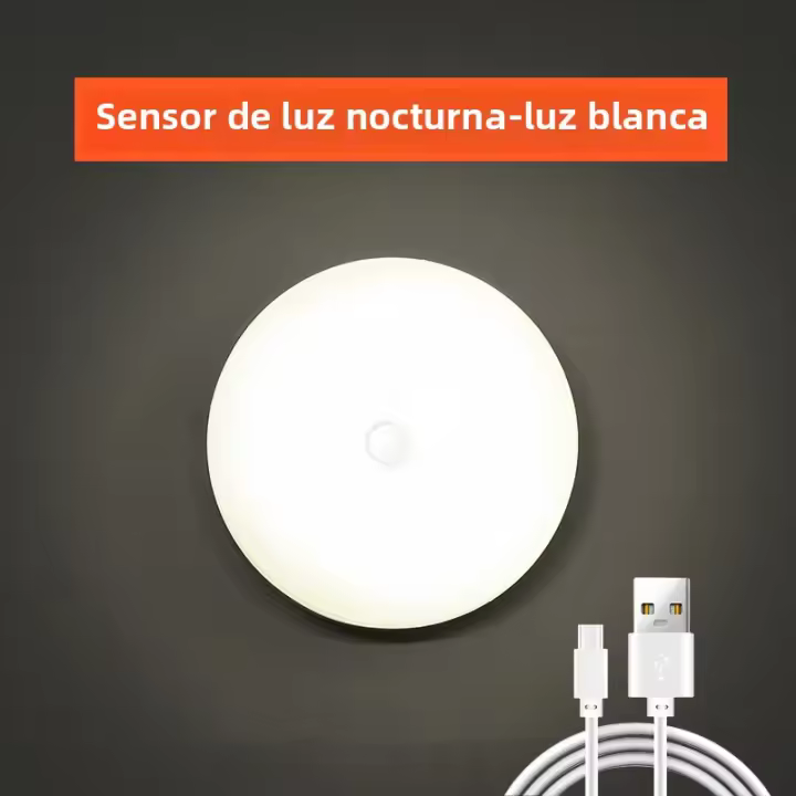 Lámpara Nocturna LED Con Sensor De Movimiento Recargable USB Para Armario Cocina Escalera Luz De Armario Inalámbrica Luz De Alacena - 1