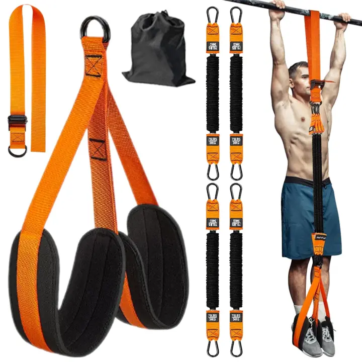 Banda De Resistencia Para Ayuda En Pull up De Alta Dureza Con Soporte Para Rodilla Para Ejercicios De Fuerza Y Entrenamiento De Abdomen - 1