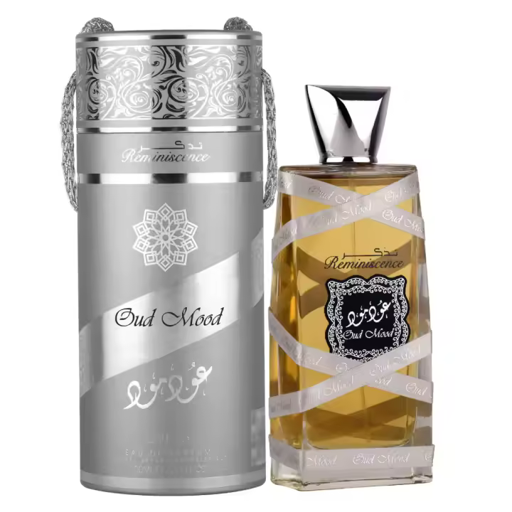 Perfume árabe de hombre  Oud Mood Reminiscence 100ml de Lattafa, Fragancia femenina y masculina amaderada, duradera, oriental Colonia oriental a - 1