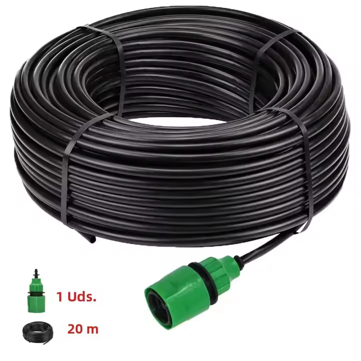 Juego De Riega Jardín DIY 4/7mm PVC Con Drippers Ajustables Y Herramienta De Perforación Para Riego Por Aspersión Y Micro-irrigación - 1