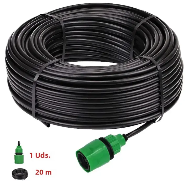 Juego De Riega Jardín DIY 4/7mm PVC Con Drippers Ajustables Y Herramienta De Perforación Para Riego Por Aspersión Y Micro-irrigación - 1