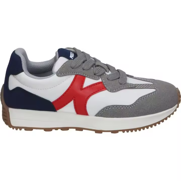 BUBBLE | Deportivas Bubble para niño – Zapatillas color Blanco y Rojo - Zapatillas con cordones - Alta Calidad - Casual - Modelo P5000 - 1