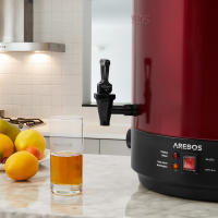 AREBOS Dispensador de Bebidas Calientes - 28 L - Hervidor de Agua Caliente - 1800 W - Rojo - details 25