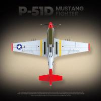 Nueva Producto Modelo De Avión P51D Mustang De La Fuerza Aérea Estadounidense De La Segunda Guerra Mundial Juguete De Construcción Para Niños Bloques Compatible Con Lego Material ABS - details 6