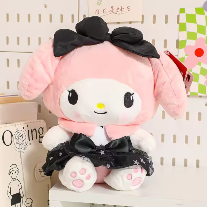 Muñeco De Peluche Sanrio Kawaii Hello Kitty Kuromi Para Niños Y Niñas Compaño De Sueño Diversión Y Confort Material Suave - 1
