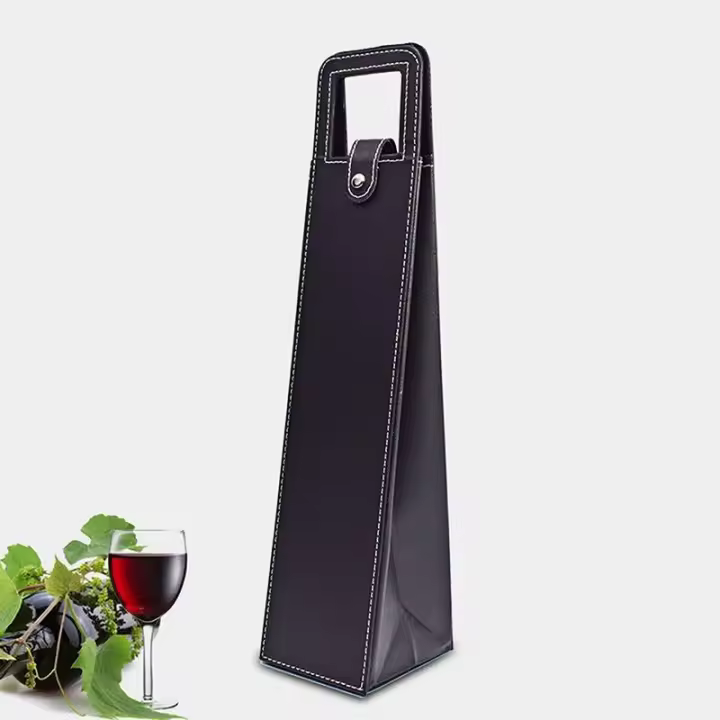 Bolsa De Líquido Para Botella De Vino Ecológica De Cuero Sintético Reutilizable Para Almacenamiento Y Regalo De Fiesta - 1