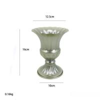 Macetas De Hierro Fundido Retro Para Decoración De Bodas Y Hogar Ornamentos De Vaso Para Arreglos De Flores Secas Sin Marca Ni Origen Especiales - details 7