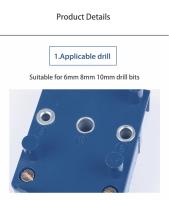 Localizador De Punzón Para Carpintería Herramienta Manual De 6/8/10mm Para Agujeros De Cruzado Y Punzón De Taladro Guía De Taladro Para Juego De Herramientas De Carpintería - details 2