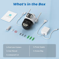 Cámara De Seguridad IP BESDER 5K 10MP Wifi PTZ Exterior Con Detección De Humanos AI Pantalla Dual 4K 8MP Alarma Por Email Y Audio O-Kam pro - details 4