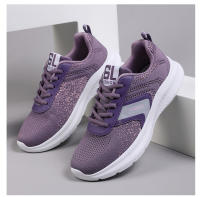 Zapatos De Correr Para Mujer Cuatro Estaciones Tejidos Voladores Transpirables Ligeros Zapatillas Deportivas Casuales Antideslizantes Suaves Para Gimnasio Y Salud - details 6