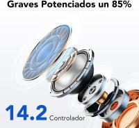 Auriculares Bluetooth, Auriculares Bluetooth 5,3, 4 Mic con Reducción de Ruido ENC, 50H con Graves, Cascos Inalambricos Bluetooth IP7 Impermeable, Carga rápida USB-C, Ajuste Cómodo - details 3