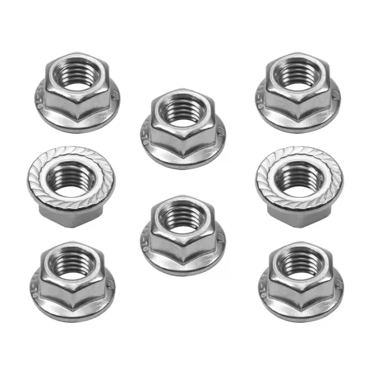 Tornillos De Bloqueo Automático Hexagonales De Acero Inoxidable 304 Con Flanqueado DIN6923 M3 M4 M5 M6 M8 M10 M12 Para Metalworking - 1