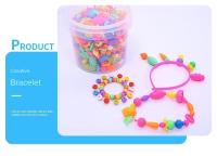 Kit De Joyería DIY Para Niñas Con Perlas Pop Creativas Y Colores Brillantes Para Crear Pulseras Y Accesorios De Moda Juguete Educativo Para Niños - details 4