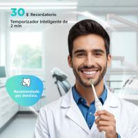 Fairywill Cepillo De Dientes Eléctrico Ultrasonido 42000HZ/min 8pcs Cabezas Recargables Para Adultos Carga Completa En 4h Para 100Días - details 3