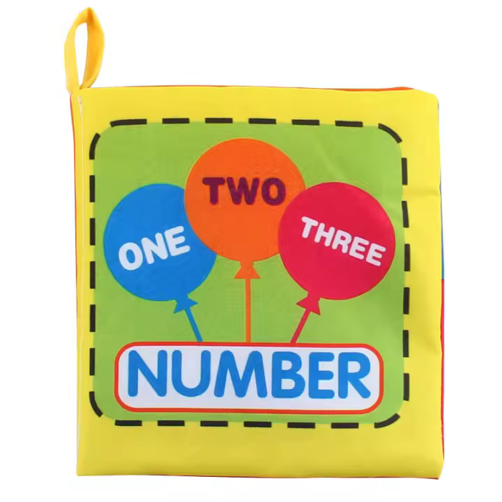 Libros De Tela Suave Para Bebés Con Sonido De Rasguño Libros Silenciosos Para Bebés Infantes Juguetes Educativos De Aprendizaje Temprano Resistentes Al Desgaste Para 0-12 Meses - 1