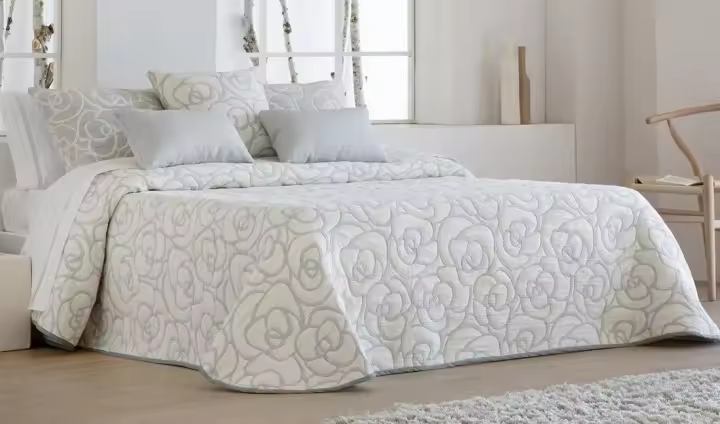 JVR - COLCHA TIPO 10 modelo LOTO - Tejido Jacquard Pique - Fabricado en España - Cama 90/105/135/150/160/180 - 1