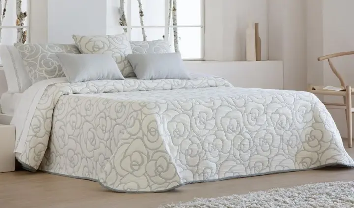 JVR - COLCHA TIPO 10 modelo LOTO - Tejido Jacquard Pique - Fabricado en España - Cama 90/105/135/150/160/180 - 1