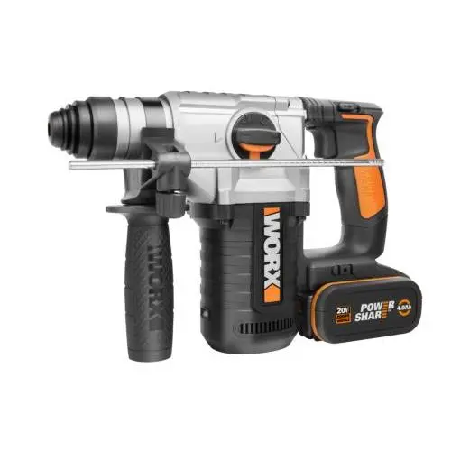Martillo WORX 20v. 2 baterias 4ah. WX392 - 1
