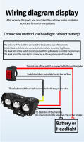 Spotlight LED Para Motocicleta Doble Color Bajo/Alto Faros Antiniebla Para Coches Camiones SUV UTV 12V 24V Mini Lente Faro De Conducción - details 9