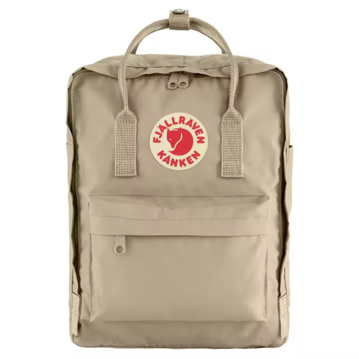 Mochila Beige Fjallraven Kanken Fossil 16L Resistente y Versátil - 1