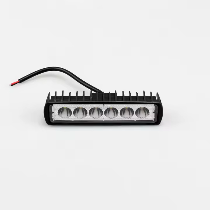 Luz LED de trabajo para motorteta, Coco DE ALTO Brillo para Automóvil, camión, conducción, Faros antiniebla, lámpara de conducción DRL, 12V, 18W, 6 LEDs - 1