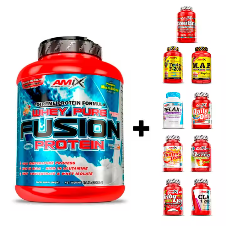 PACK Whey Pro Fusion Amix 2270gr + REGALO Bote 30 cápsulas - 1
