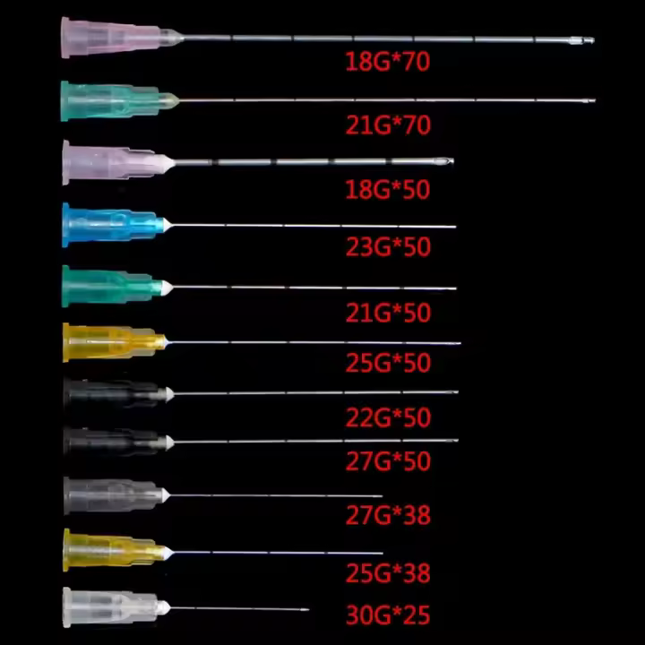 Catéter De Inyección De Rellenador Con Punta Redondeada Para Filler 18G-30G 2 Piezas Por Paquete Uso En Relleno Facial Y Nariz - 1
