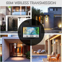 Multifunctional Wireless Weather Station Forecaster Indoor Outdoor Thermometer Hygrometer with Sensor Color Screen Alarm Clock - details 13