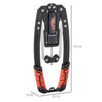 SPORTNOW Extensor de Pecho Músculo Extensor Ajustable Ejercitador Tensores Musculación con Resistencia Ajustable 10-200 kg para Entrenamiento en Casa Oficina Viaje Negro - details 2