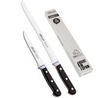 Arcos Cuchillo Jamonero Cuchillo deshuesador  Set Jamon   Set Cuchillos jamoneros 250 mm y Cuchillo deshuesador (140 mm) jamonero Profesional  2 Pzs  Cuchillo Carnicero Profesional  Eco - details 0