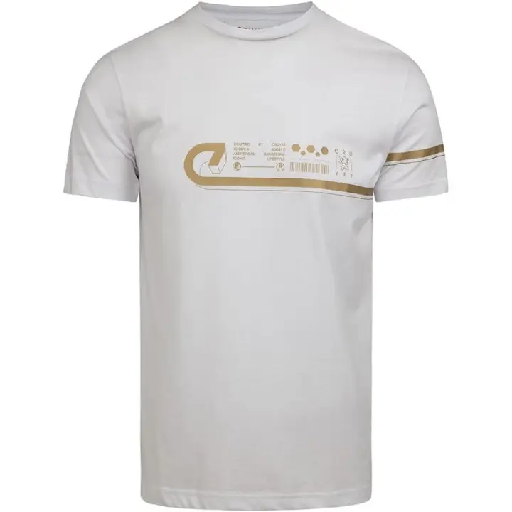 Cruyff Camiseta Modelo Ezra White/Gold. CA231025-160. - 1