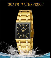 Reloj De Pulsera Masculino WWOOR 2024 Moda Lujo Quadrado Impermeable Diseño De Ginebra Cuarzo Reloj Masculino Con Numeros Romanos Y Cierre De Seguridad - details 6