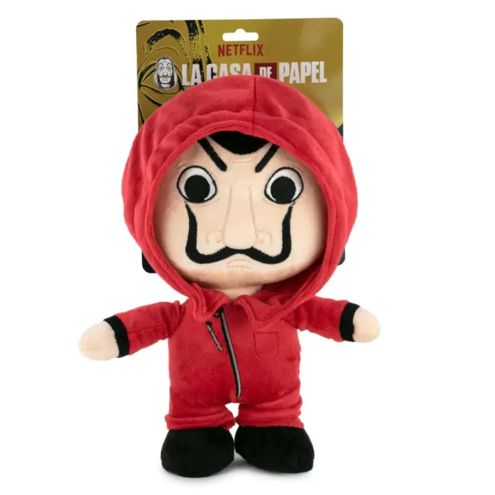 PELUCHE LA CASA DE PAPEL - MÁSCARA DE DALÍ 28CM, 760020420, TIENDA CON LICENCIA OFICIAL - 1