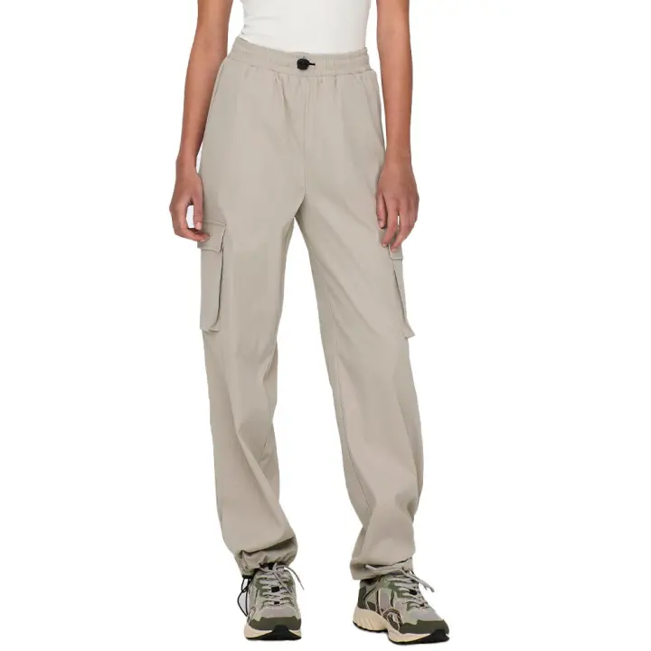Ropa mujer Pantalones Only Pantalones Cargo Cashi Beige - 1