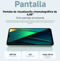 Xiaomi POCO C75 8GB/256GB Smartphone Pantalla con notch de gota 6.88"+ 120Hz Cámara principal 50MP Procesador MediaTek Helio G81 Ultra Batería 5160 mAh Compatible con carga rápida 18W. Xiaomi HyperOS - details 0