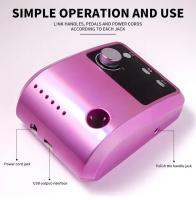 Máquina De Uñas Eléctrica De Alta Calidad Con Pantalla HD Y 45000 RPM Herramienta Profesional Para Manicura Y Pelacuaranas - details 8