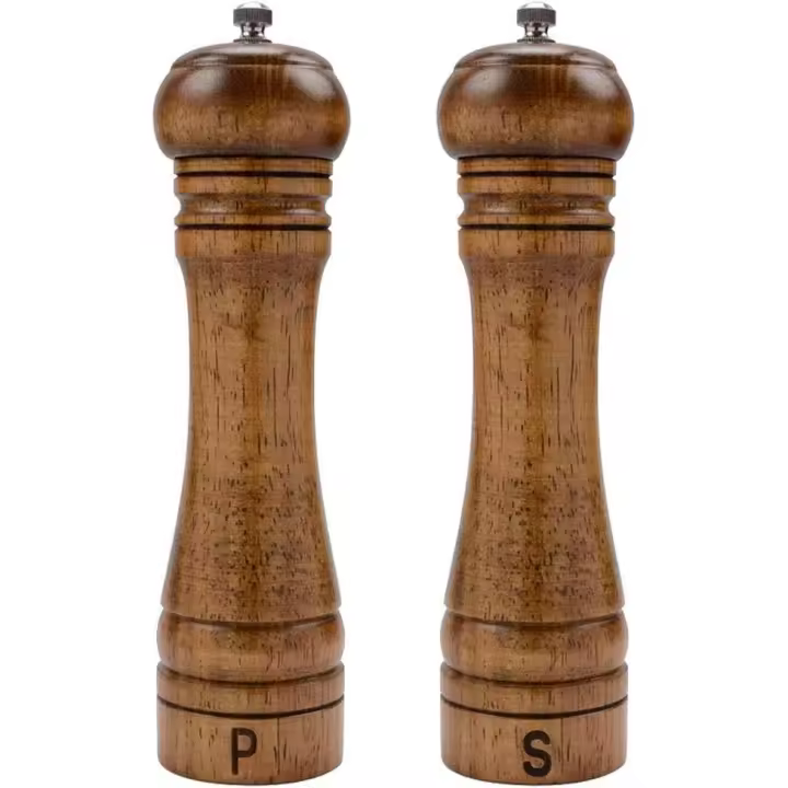Molinillo de Sal y Pimienta de Madera with Núcleo de Cerámica - 8 Pulseras - 1