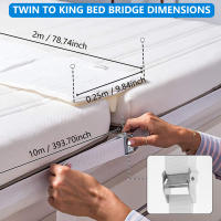 Kit De Convertidor De Cama Doble a Reina Con Conector Ajustable Y Correa Amigable Con La Piel Estable Para Familia - details 0