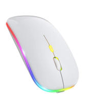 Ratón Inalámbrico Bluetooth 2.4Ghz Recargable Silencioso Con Iluminación LED USB Para Gaming 1600DPI Ratón Para PC Laptop - details 9