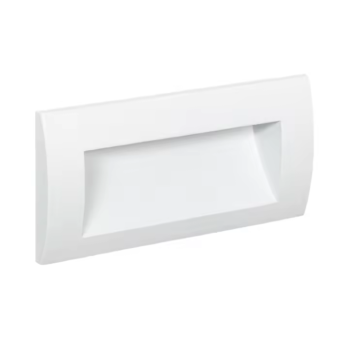 Ledkia Baliza Exterior LED 4W Empotrable Pared Rectangular Blanco Elin 2700K Blanco Cálido - 1