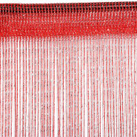 Cortina De Hilo Brillante Para Sala De Estar 100x200CM Con Borlas Y Línea Plateada Divisor De Puerta Y Ventana De Color Sólido Moderno Para El Hogar - details 12