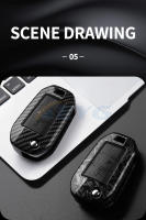Carcasa De Llave De Coche En Fibra De Carbono ABS Para Peugeot 208 308 T9 508 2008 Citroen C4 Opel Corsa Crossland X Auto - details 8