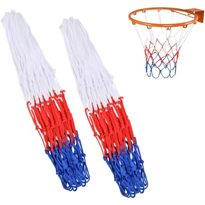 Basketball Net, Heavy Duty Basketball Net, Basketball Hoop Nets Replacement,Loops Basketball Net, Suitable for Basketball, Indoor - 1