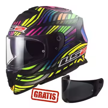 LS2 STORM II FF800 POWER NEGRO RAINBOW + PANTALLA AHUMADA 108001002/PANTALLA_1 - 1