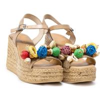 PORRONET 3066-010 Sandalias plataforma mujer 32120 24V SANDALIA CUÑA PLATAFORMA FRUTAS TAUPE - details 0