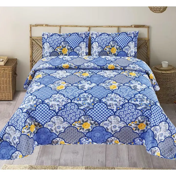 Printex Home - Colcha Bouti Verano Estampada - 90/105/135/150 cm - Poliéster - Reversible - Fina y Ligera - Sin Fundas de Cojín - ¡Renueva tu Cama esta Temporada! - 1