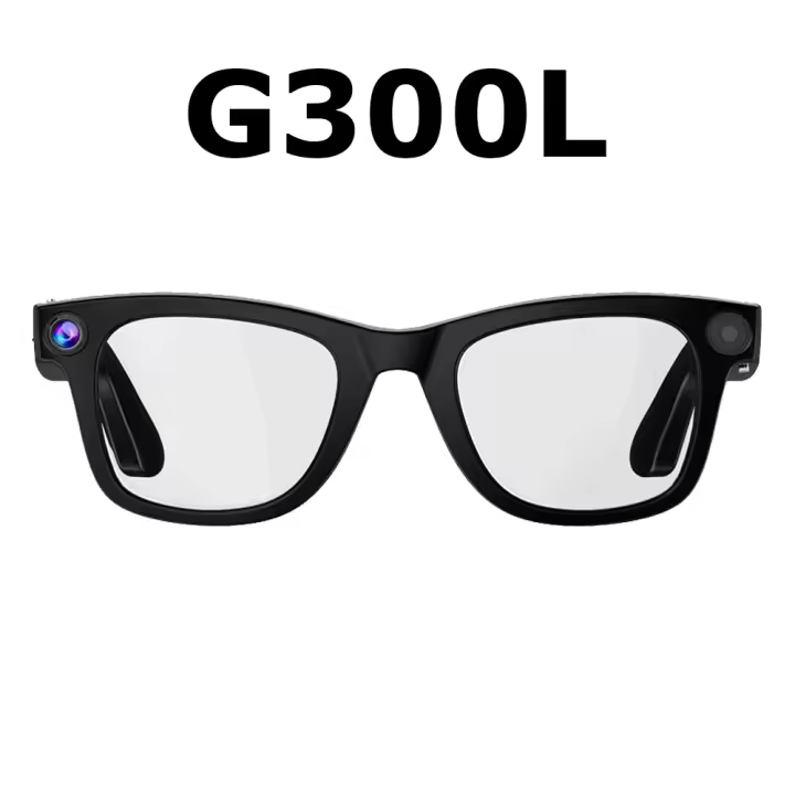 ERVPES G300 Gafas Inteligentes Unisex, Cámara 8MP HD, Grabación de Vídeo y Fotografía 1080P, Traductor IA, Reconocimiento de Objetos, Auriculares Bluetooth, Lentes Antiazules, Batería de Larga Duración - 1