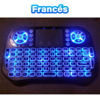Teclado Inalámbrico Bluetooth Mini Con Iluminación Retroiluminada 2.4G USB Para Android TV Box PC En Inglés Ruso Francés Español Portugués Árabe Hebreo - details 10
