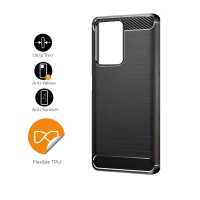 Ociodual Funda Protectora Negra para Poco X4 GT, Carcasa de Proteccion Efecto fibra de carbono, Proteccion para la Camara Trasera, Flexible en Silicona Gel - details 2