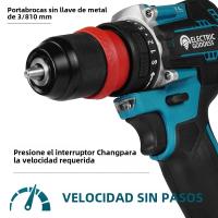 Taladro De Impacto Eléctrico Sin Cable 10mm Sin Batería Compatible Con Makita 18V Herramienta De Rotura De Hielo Para DIY En Casa - details 3